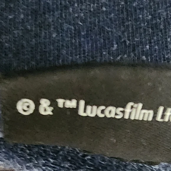 Star Wars Blue Graphic Crop Long Sleeve Sweatshirt - Picture 5 of 5